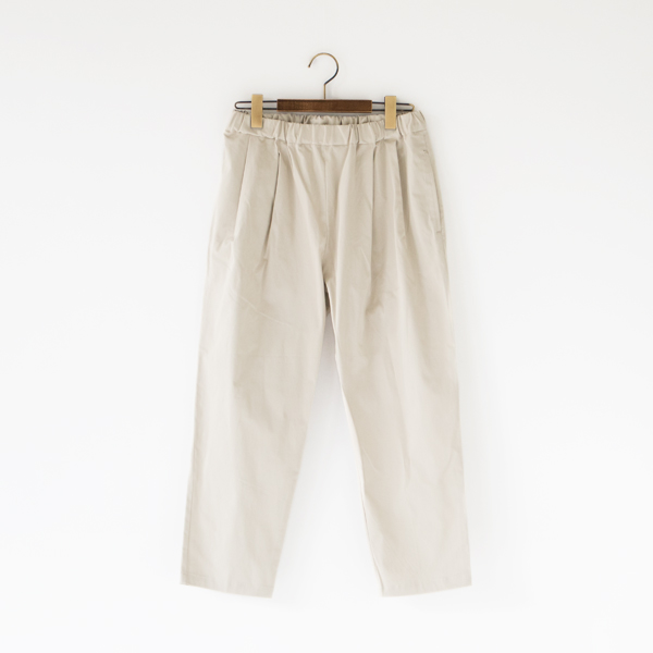 IVORYヴィンテ-ジウォッシュ ストレッチタックパンツ・画像