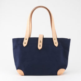 ネイビ-ギボシキャンバス ト-トバッグ・画像