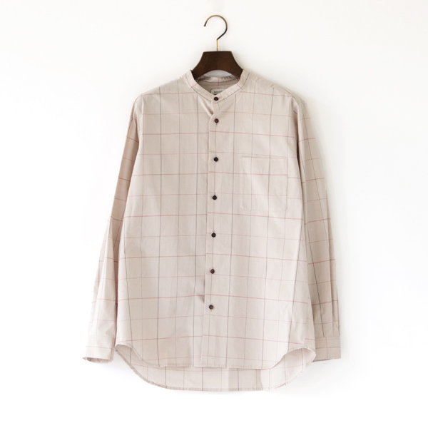 ベ-ジュタイルチェックシャツ・画像