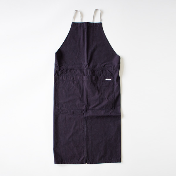 ネイビ-コットンブロ-ドエプロン・画像