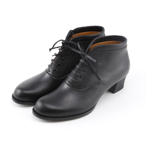 24.5chausser レ-スアップヒ-ルブ-ツ BL・画像