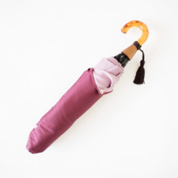55cm 8本骨甲州織 折りたたみ傘 かさね ワイン/紅藤ピンク・画像