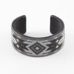 ブラック/ホワイトビ-ズバングル・画像