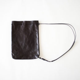 BLACKHORSE LEATHER DRAW STRINGS SHOULDER・画像