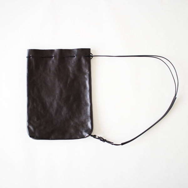 BLACKHORSE LEATHER DRAW STRINGS SHOULDER・画像