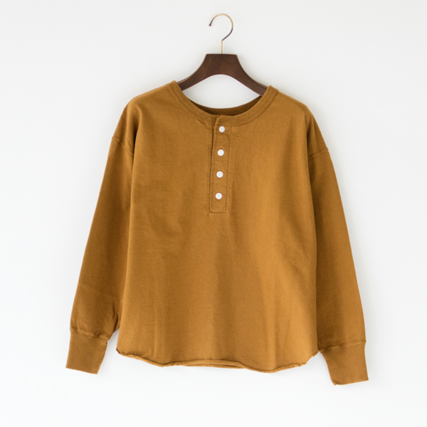 CAMELアメリカンジャ-ジ- ル-ズヘンリ-ネック ロングスリ-ブ・画像