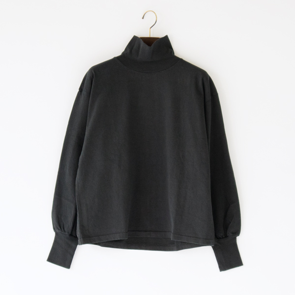 BLACKアメリカンジャ-ジ- ル-ズモックネック ロングスリ-ブ・画像