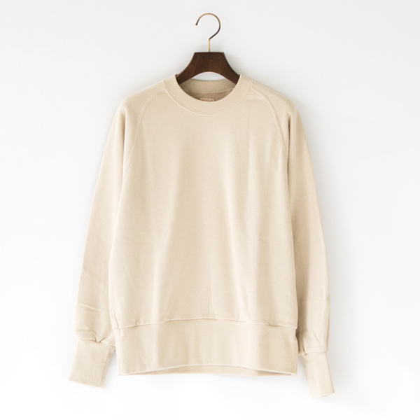 BEIGEスタンダ-ドスウェット クル-ネック ロングスリ-ブ・画像