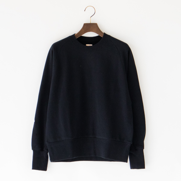 BLACKスタンダ-ドスウェット クル-ネック ロングスリ-ブ・画像