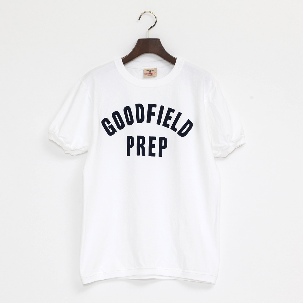 WHITE/MGOODFIELD 7.2oz CREW Tシャツ・画像