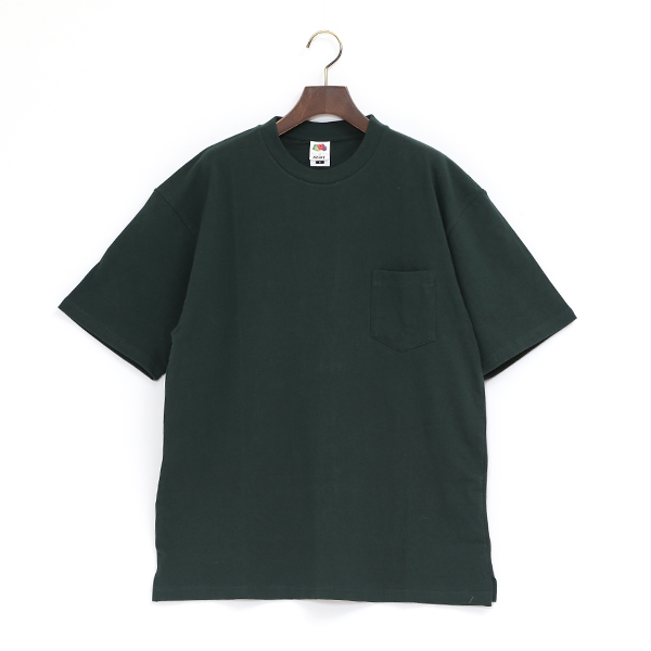 DARKGREEN SFRUIT HEAVY WEIGHT POCKET TEE・画像
