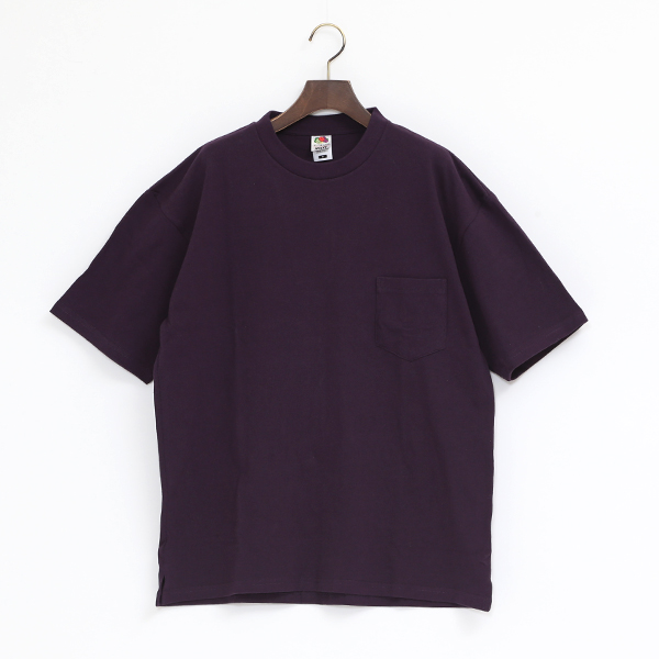 DARKPURPLE MFRUIT HEAVY WEIGHT POCKET TEE・画像