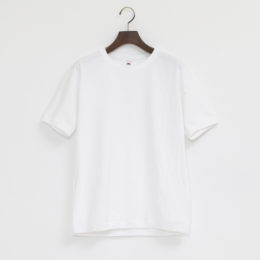 WHITEFOTLリブ付き S/S TEE・画像