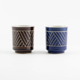 BLUE & BROWN湯呑セット バサナイ・画像