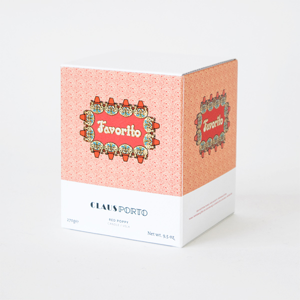 FAVORITO-RED POPPYデコキャンドル・画像
