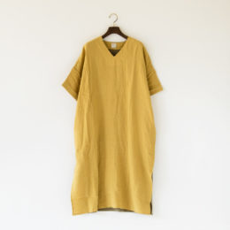 MUSTARDリネン×ジャ-ジ-ワンピ-ス・画像