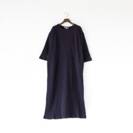 NAVYリネンコットン Baby Waffle ワンピ-ス・画像