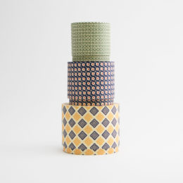 CPDO024入れ子収納ボックス サ-クル 3個・画像