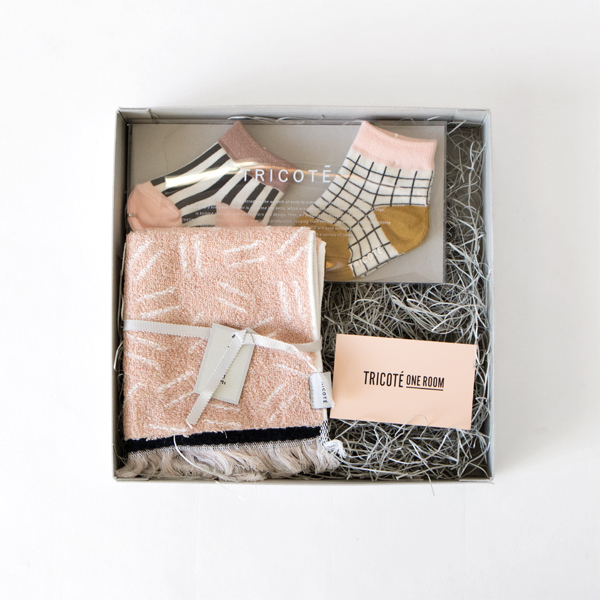 PINKベビ-ソックス・ミニタオルセット・画像