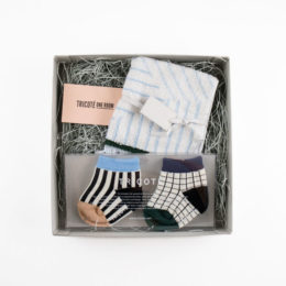 BLUEベビ-ソックス・ミニタオルセット・画像