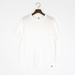 WHITE／Sユニセックス クル-ネック半袖Tシャツ・画像