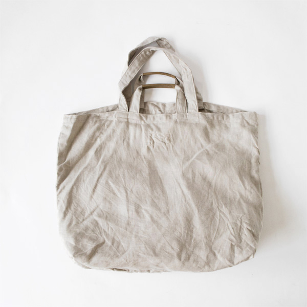 NATURALヘリンボ-ンリネン 2wayト-トバッグ・画像