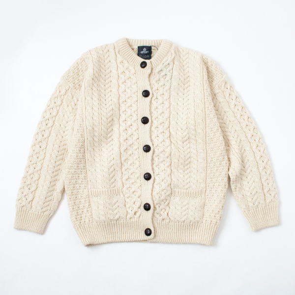 WHITEメリノウ-ル ケ-ブルカ-ディガン・画像