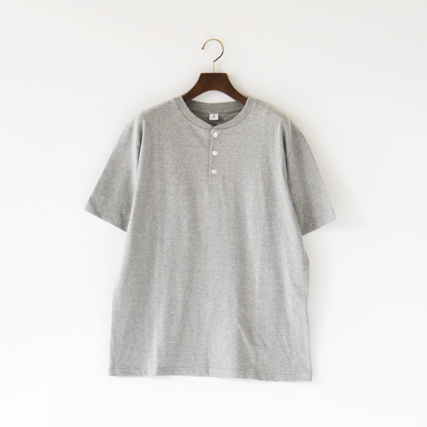 Mヘンリ-ネックTシャツ・画像