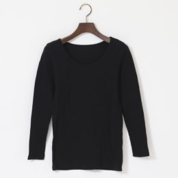 黒なめらかインナ-Tシャツ・画像