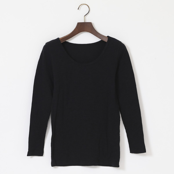 黒なめらかインナ-Tシャツ・画像