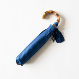 DEEP BLUE/55cm 6本骨レディ-ス折りたたみ傘 無地・画像