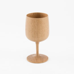 楢木製ワイングラス URAHA 裏葉・画像