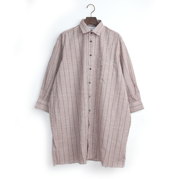 （A）CHECKワイドワンピ-ス・画像