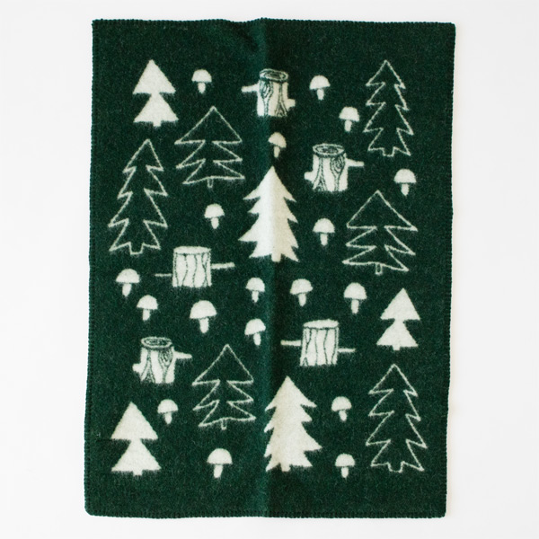 グリ-ンミニブランケット（65×90）マッシュル-ム・画像