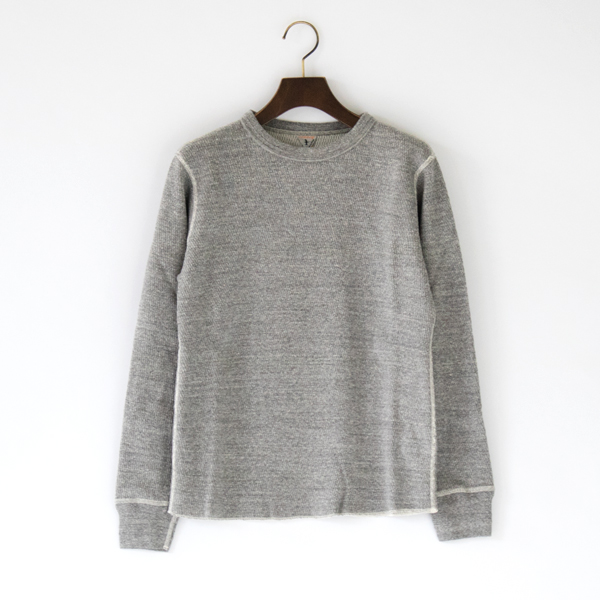 MELANGEDAN ハニカムクル-ネックロングスリ-ブ・画像