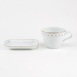 波フィナンシェと紅茶の器・画像