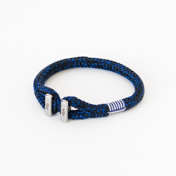 NAVY-COBALT/SILVERブレスレット Icy Ike・画像