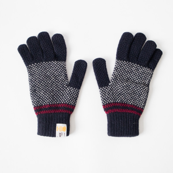 1901 NAVYメンズ TAIN ニットグロ-ブ・画像