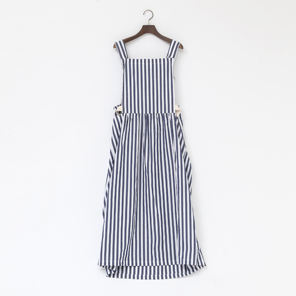 NAVY STRIPEビブ&ブレ-スドレス・画像