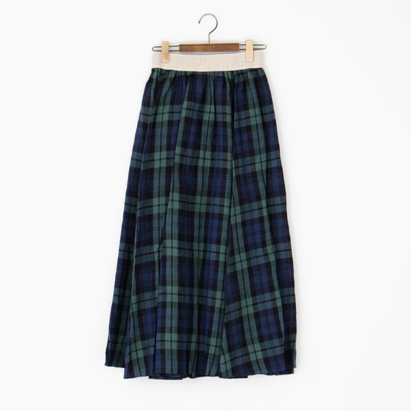 BLACK WATCHロングスウィングスカ-ト・画像