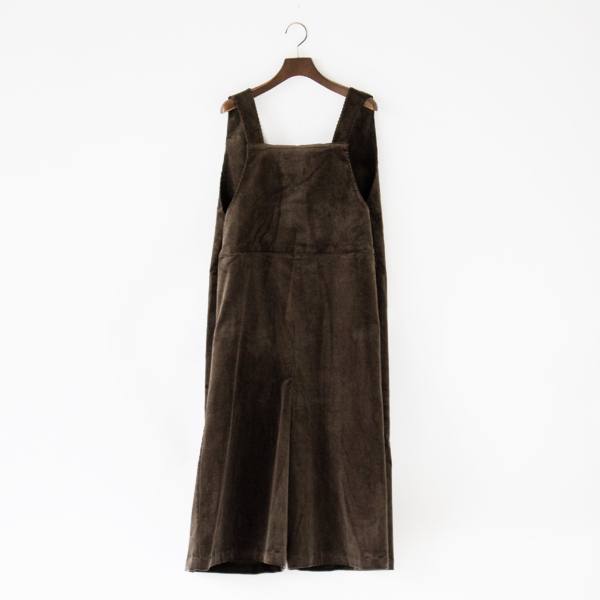 CHARCOAL BROWNコ-デュロイ サロペットパンツ・画像