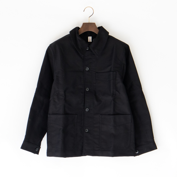 0ユニセックス TRADITIONAL WORKER JACKET カバ-オ-ル NOIR・画像