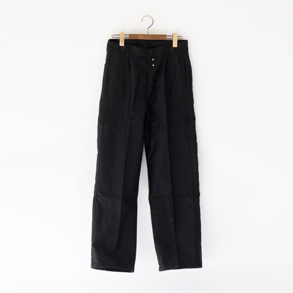 2ユニセックス TRADITIONAL WORKER TROUSERS ワ-クパンツ NOIR・画像