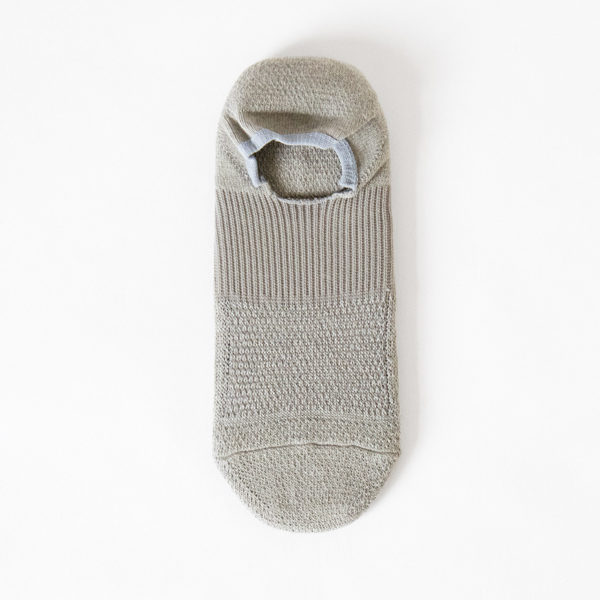 ミディアムグレ- Lスポ-ツパイル・カバ- メンズソックス・画像