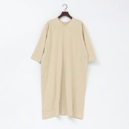 IVORYリネンコットン ハイスリットワンピ-ス・画像