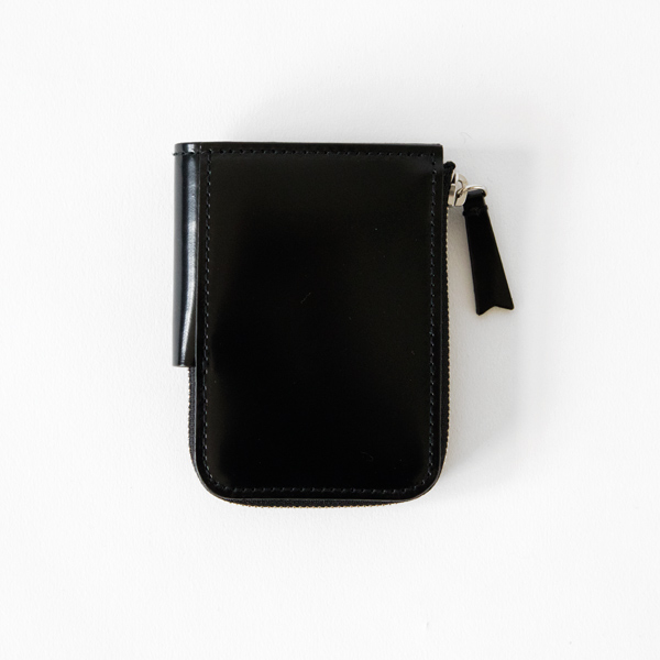 BLACKCORDOVAN ROUND-ZIP KEYCASE・画像
