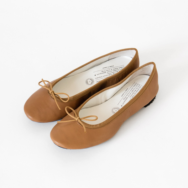 38.0TRAVEL SHOES バレエシュ-ズ レイン LBR・画像