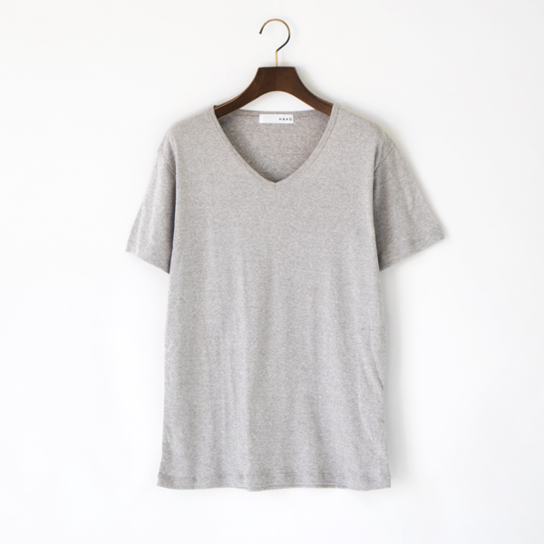GRAY Mメンズ VネックTシャツ・画像