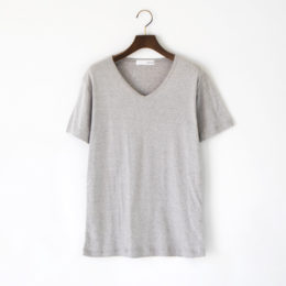 GRAY Lメンズ VネックTシャツ・画像
