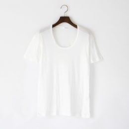 WHITE Mメンズ クル-ネックTシャツ・画像